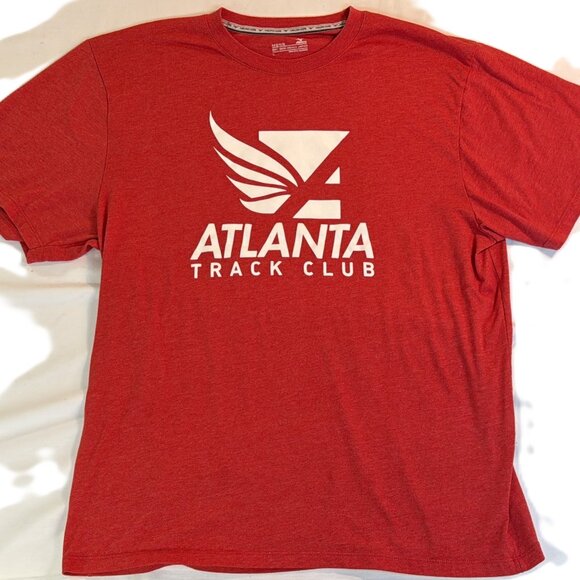 Men's MIZUNO CORE T-Shirt Atlanta Track Club - Red / White Graphic - Very Nice! - Picture 2 of 14